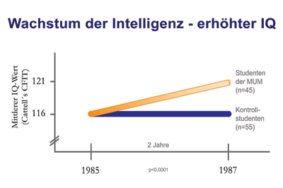 Grafik: Wachstum der Intelligenz
